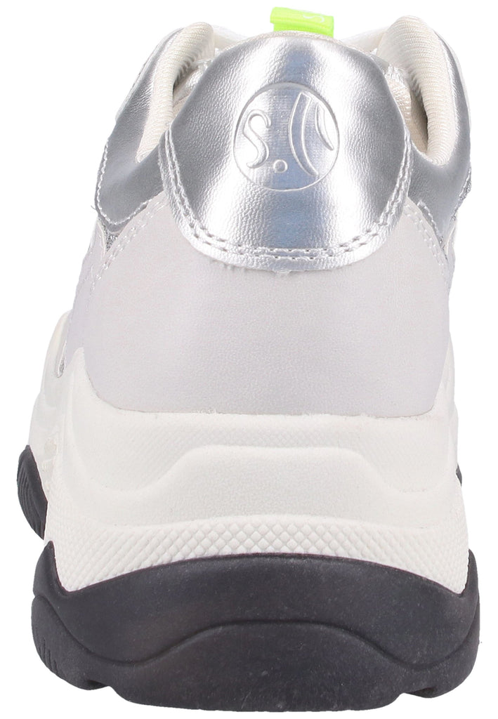 s.Oliver Halbschuhe Lederimitat/Textil Weiß - surf4shoes