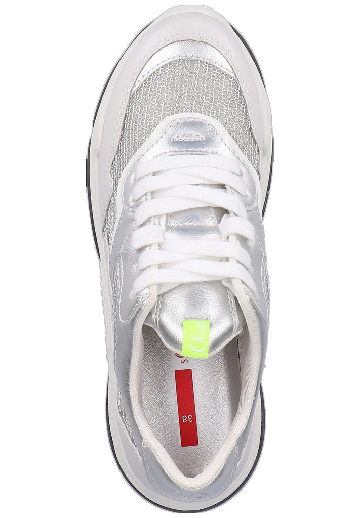 s.Oliver Halbschuhe Lederimitat/Textil Weiß - surf4shoes