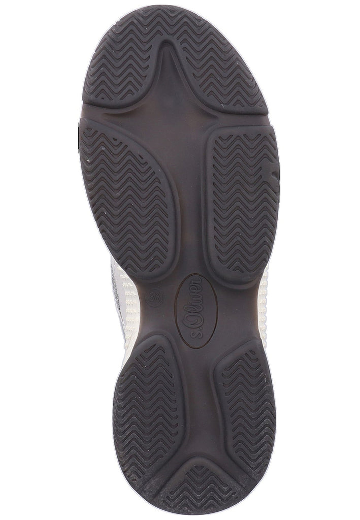 s.Oliver Halbschuhe Lederimitat/Textil Weiß - surf4shoes