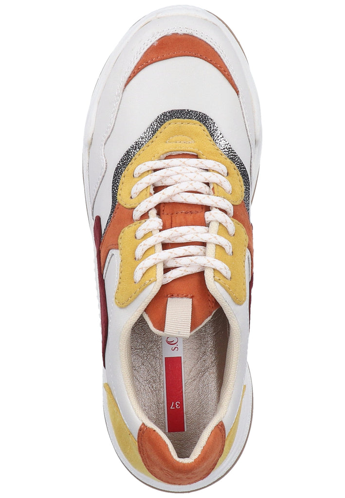 s.Oliver Halbschuhe Lederimitat/Textil Weiß - surf4shoes