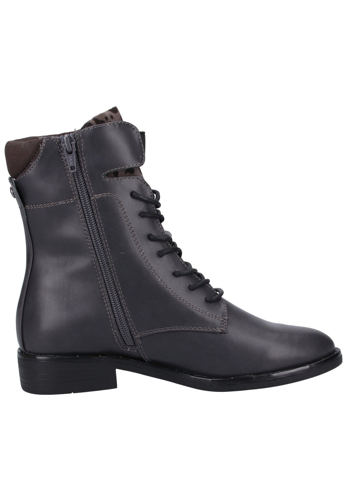 s.Oliver Stiefelette Lederimitat/Textil Dunkelgrau - surf4shoes