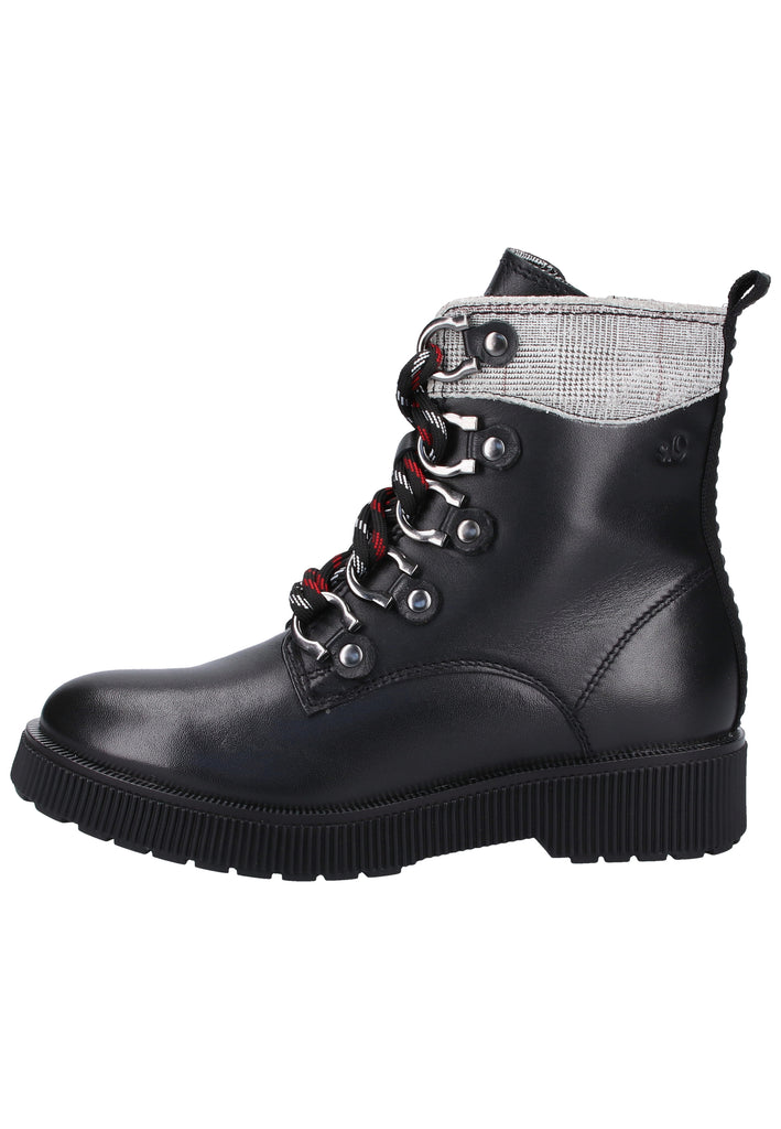s.Oliver Stiefelette Leder Schwarz - surf4shoes