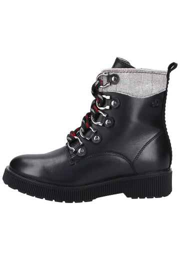 s.Oliver Stiefelette Leder Schwarz - surf4shoes