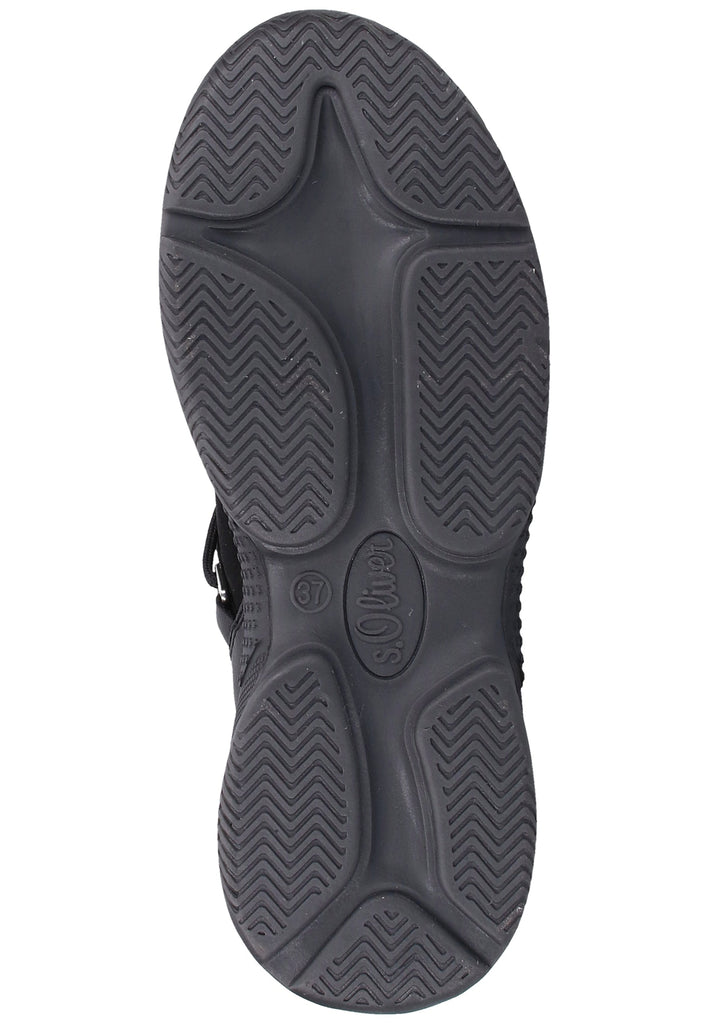 s.Oliver Stiefelette Lederimitat/Textil Schwarz - surf4shoes