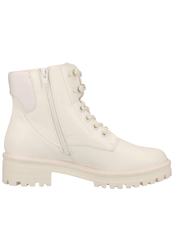 s.Oliver Stiefelette Lederimitat/Textil Weiß - surf4shoes