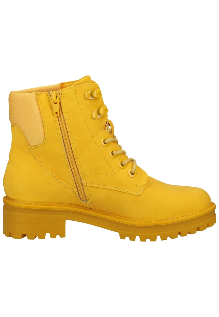 s.Oliver Stiefelette Lederimitat/Textil Gelb - surf4shoes