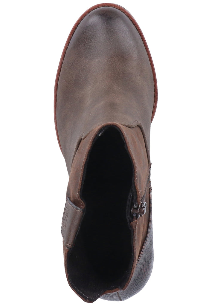 s.Oliver Stiefelette Lederimitat/Textil Braun - surf4shoes