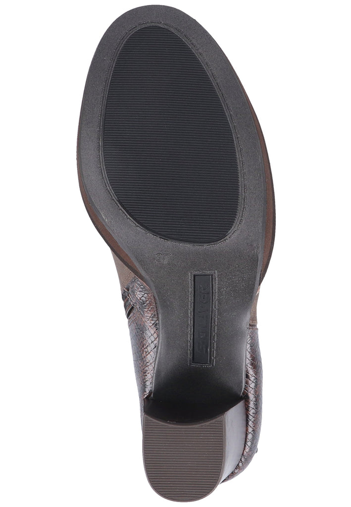 s.Oliver Stiefelette Lederimitat/Textil Braun - surf4shoes