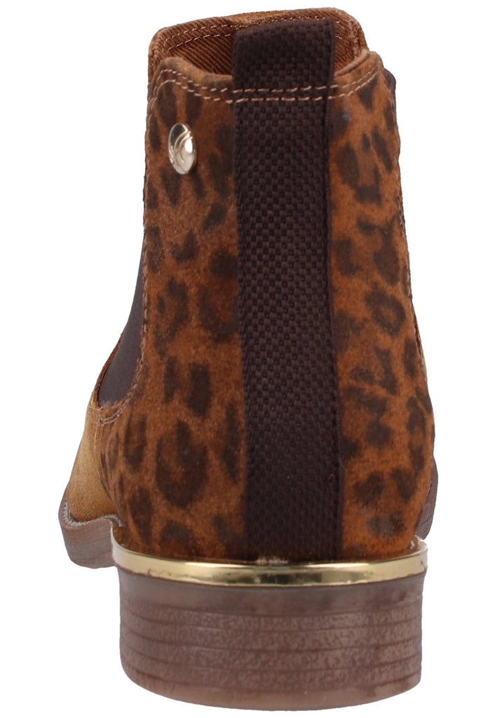 s.Oliver Stiefelette Veloursleder Cognac - surf4shoes