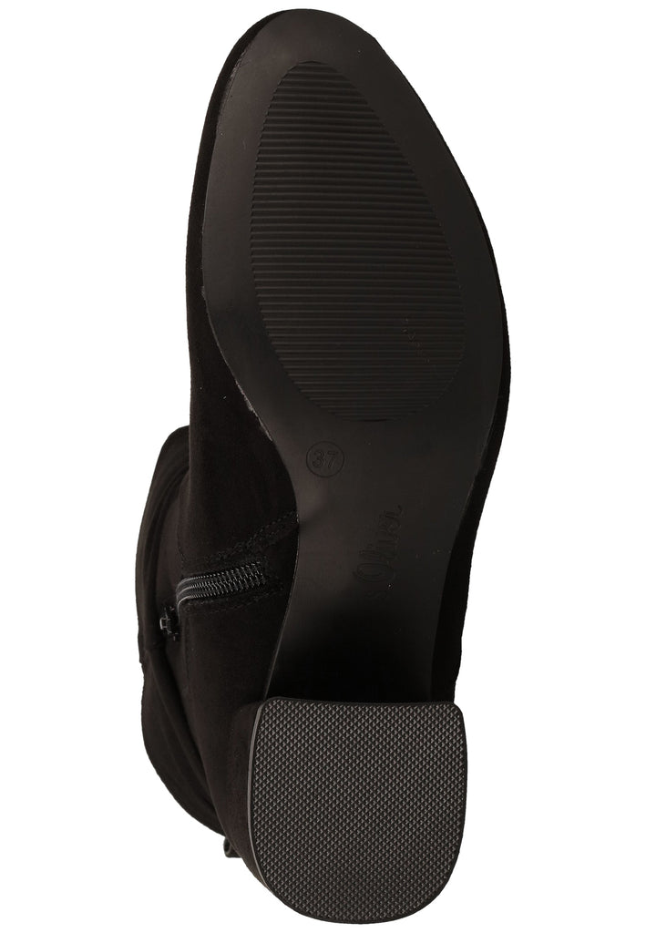 s.Oliver Stiefelette Textil Schwarz - surf4shoes