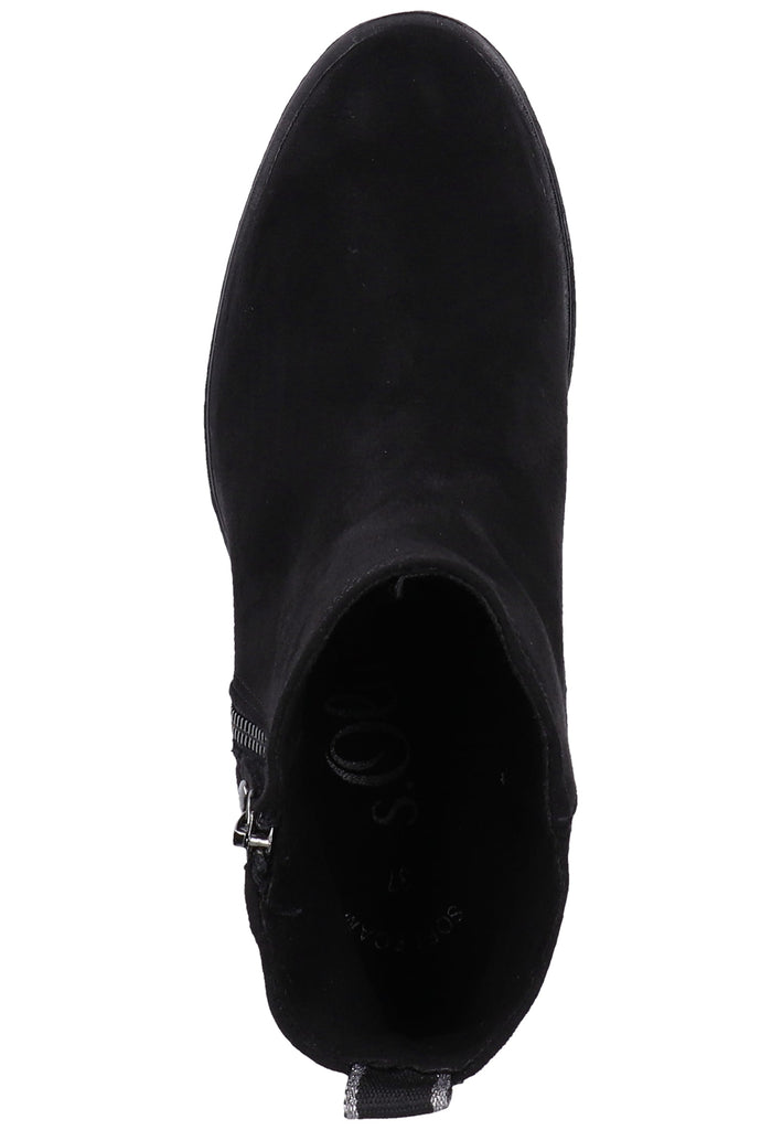 s.Oliver Stiefelette Textil Schwarz - surf4shoes