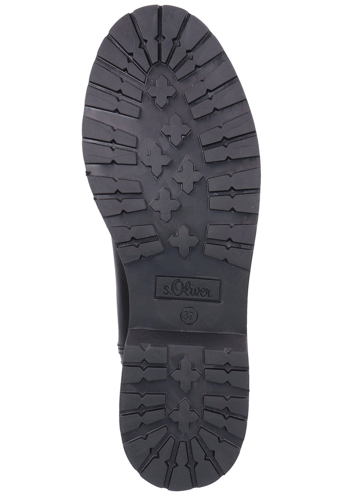 s.Oliver Stiefelette Nappaleder Schwarz - surf4shoes