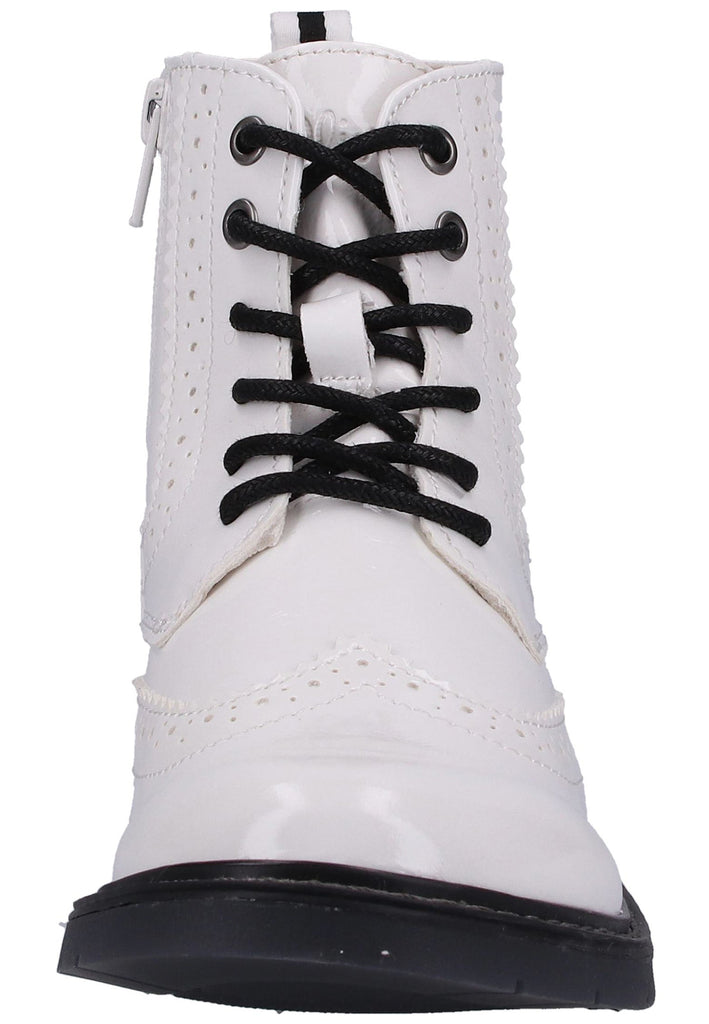 s.Oliver Stiefelette Lederimitat Weiß - surf4shoes