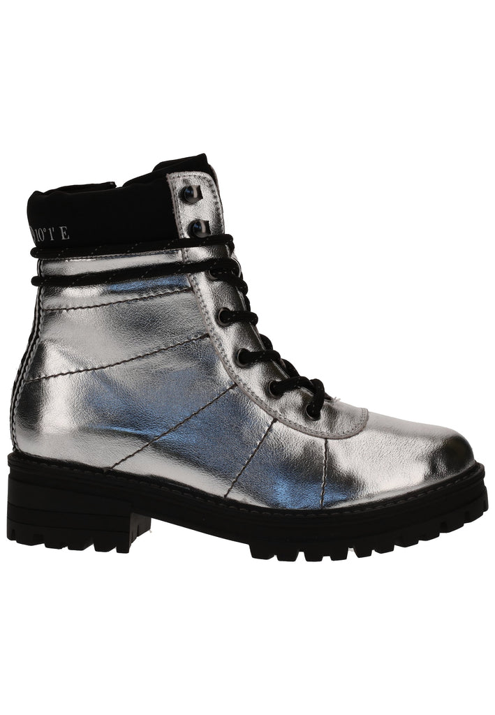 s.Oliver Stiefelette Lederimitat/Textil Silber Warmfutter - surf4shoes