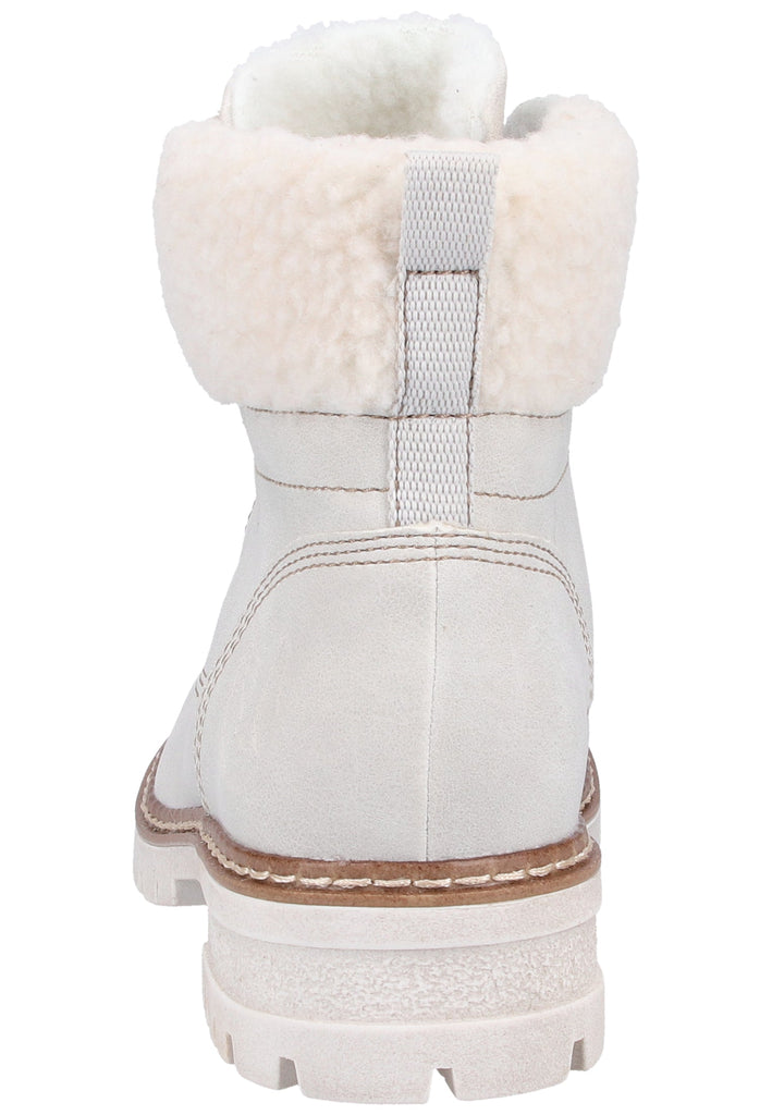 s.Oliver Stiefelette Lederimitat/Textil Beige Warmfutter - surf4shoes