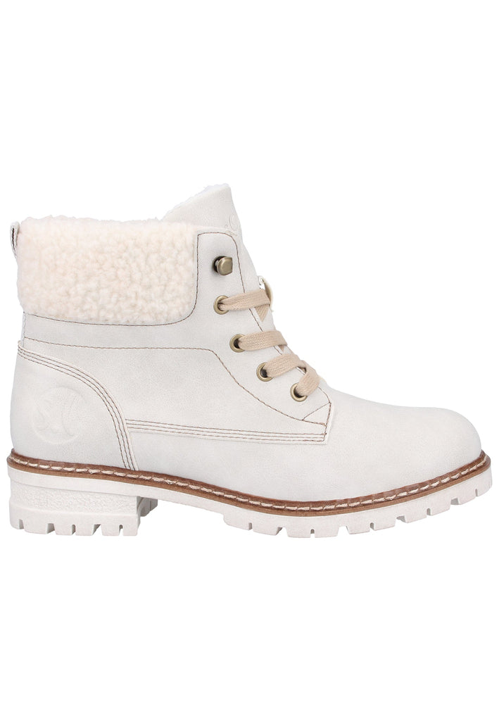 s.Oliver Stiefelette Lederimitat/Textil Beige Warmfutter - surf4shoes
