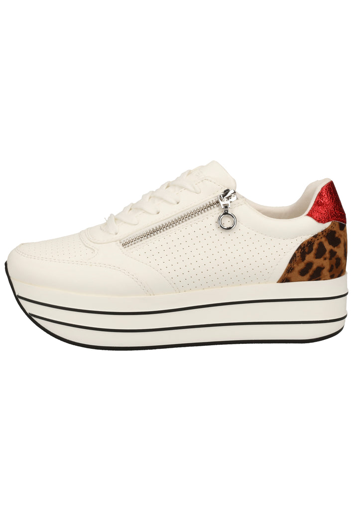 s.Oliver Sneaker Lederimitat Weiß - surf4shoes