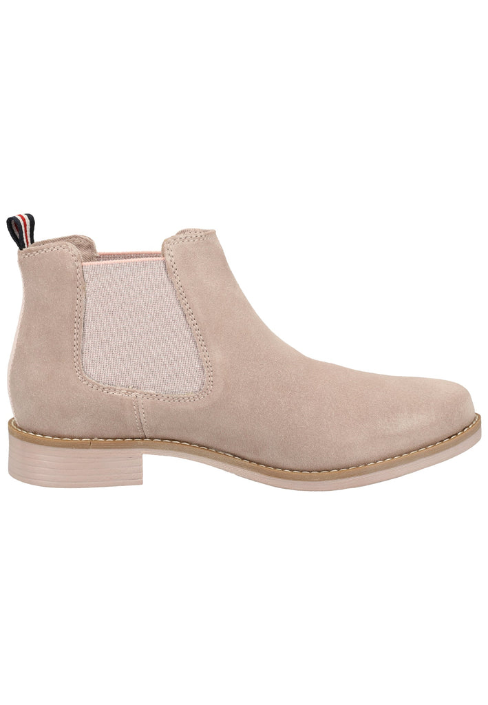 s.Oliver Stiefelette Veloursleder/Textil Hellrosa - surf4shoes