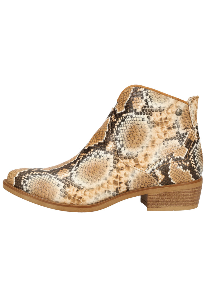 s.Oliver Stiefelette Lederimitat Beige - surf4shoes