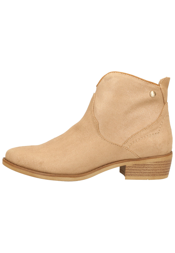 s.Oliver Stiefelette Lederimitat Beige - surf4shoes