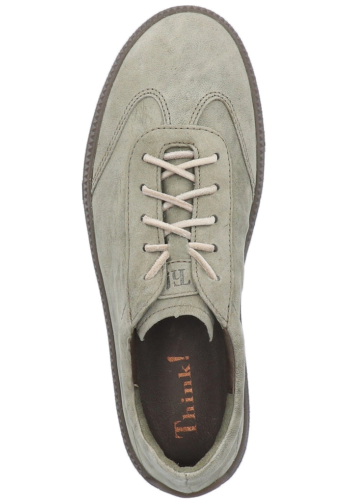 Think! Halbschuhe Leder Oliv - surf4shoes