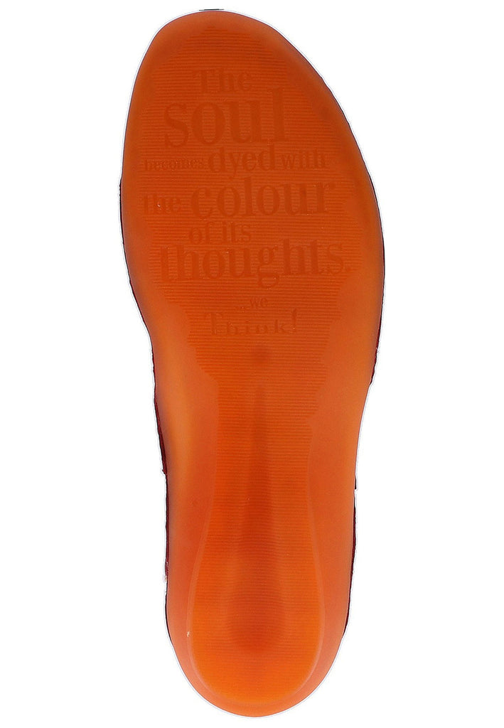 Think! Halbschuhe Leder Rot - surf4shoes