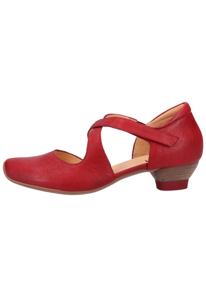 Think! Pumps Leder Rot - surf4shoes