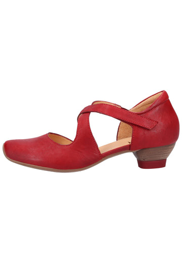 Think! Pumps Leder Rot - surf4shoes