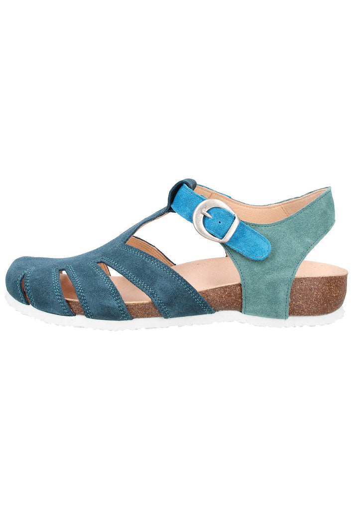 Think! Sandalen Veloursleder Blau - surf4shoes