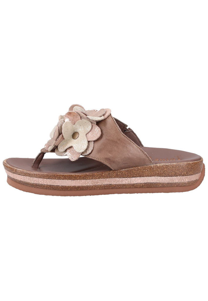 Think! Zehensteg Leder Taupe - surf4shoes