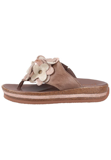 Think! Zehensteg Leder Taupe - surf4shoes