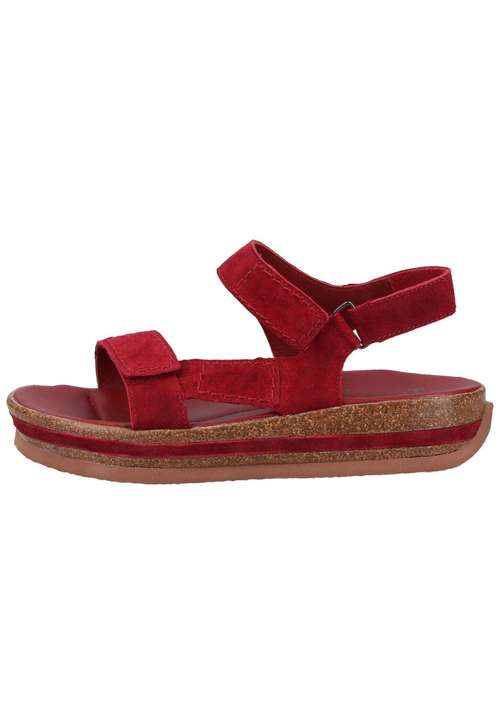 Think! Sandalen Veloursleder Rot - surf4shoes