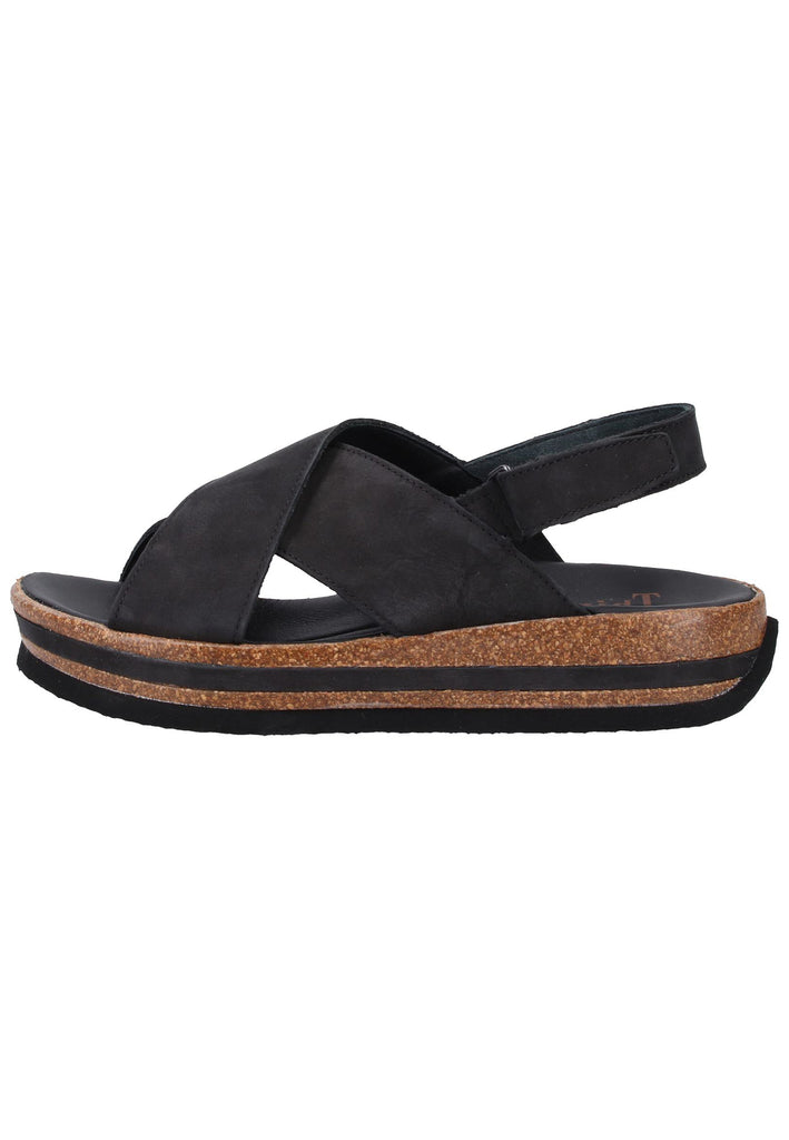 Think! Sandalen Nubukleder Schwarz - surf4shoes