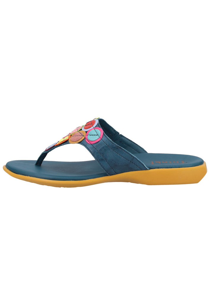 Think! Zehensteg Leder Blau - surf4shoes