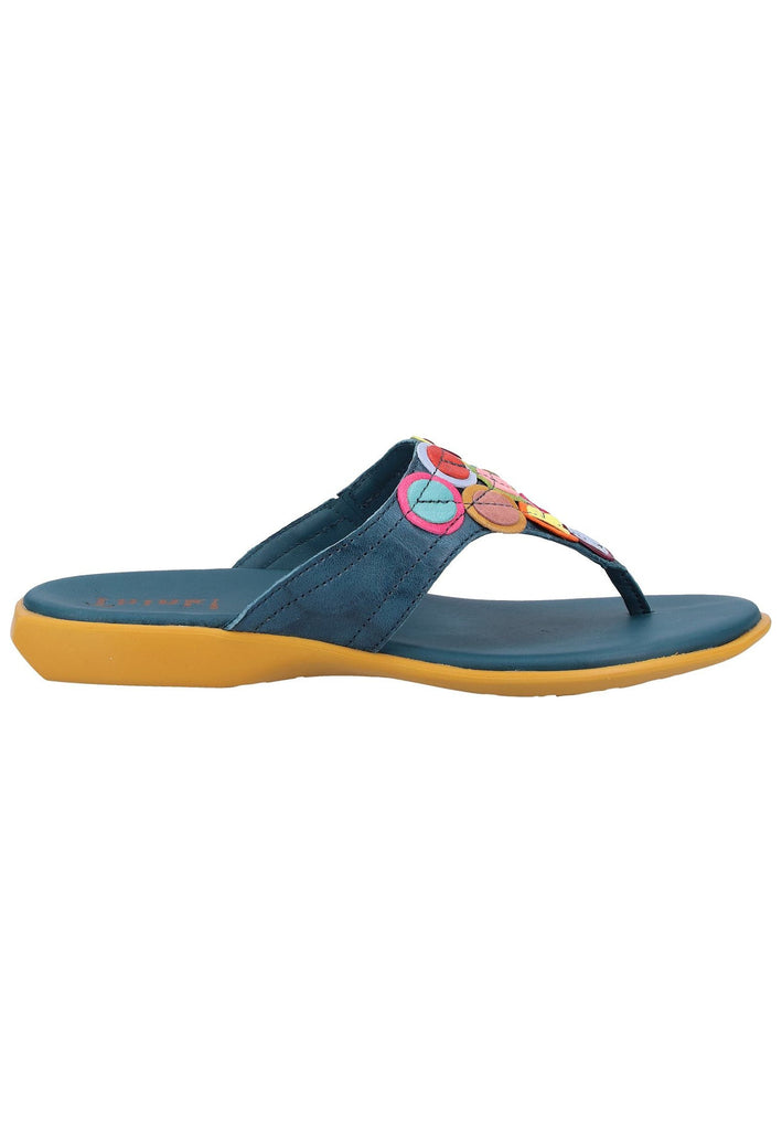 Think! Zehensteg Leder Blau - surf4shoes
