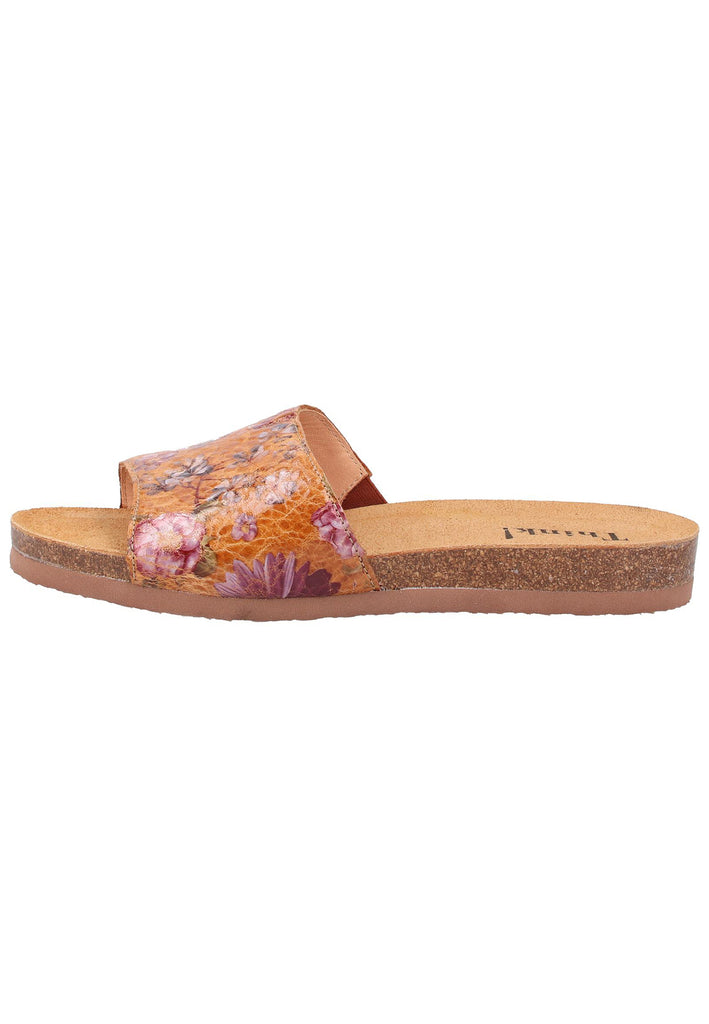 Think! Pantoletten Leder Braun - surf4shoes