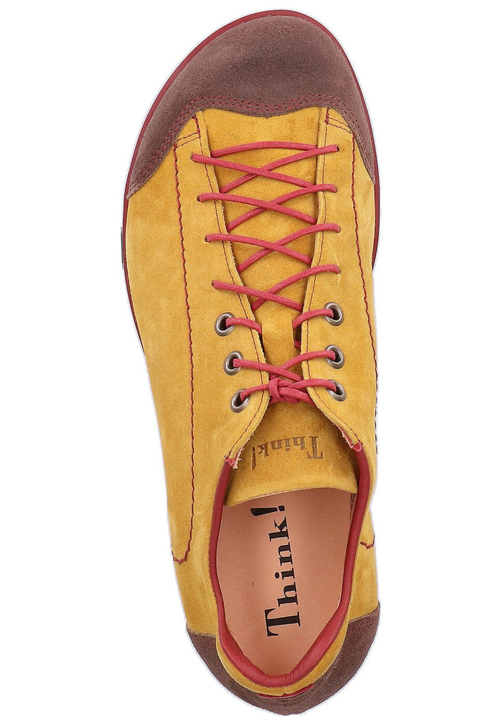 Think! Halbschuhe Veloursleder Gelb - surf4shoes