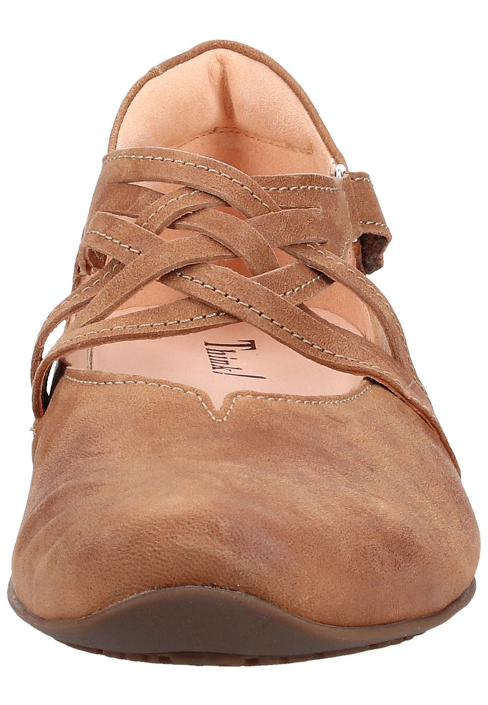 Think! Ballerinas Leder Braun - surf4shoes