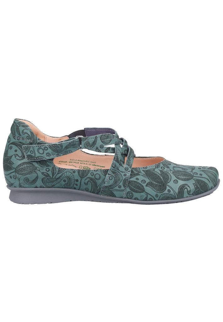 Think! Ballerinas Leder Blau - surf4shoes