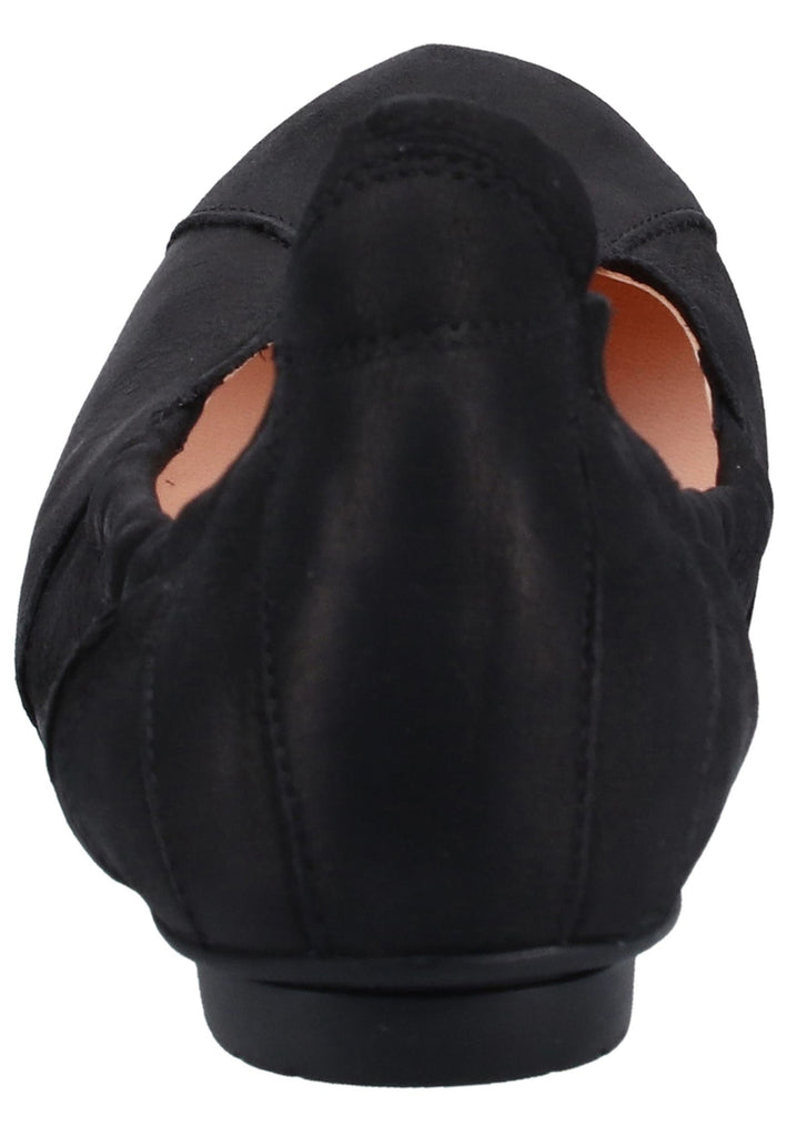 Think! Ballerinas Nubukleder Schwarz - surf4shoes