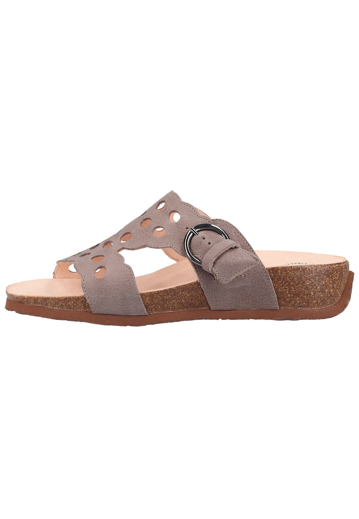 Think! Pantoletten Nubukleder Rot - surf4shoes
