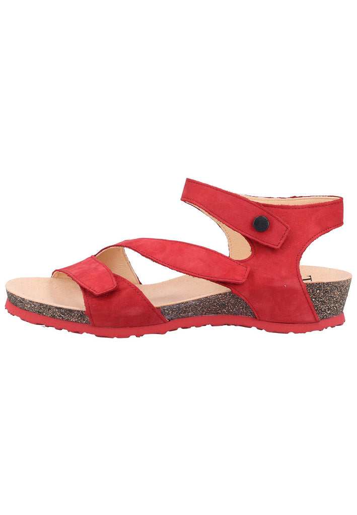 Think! Sandalen Nubukleder Rot - surf4shoes