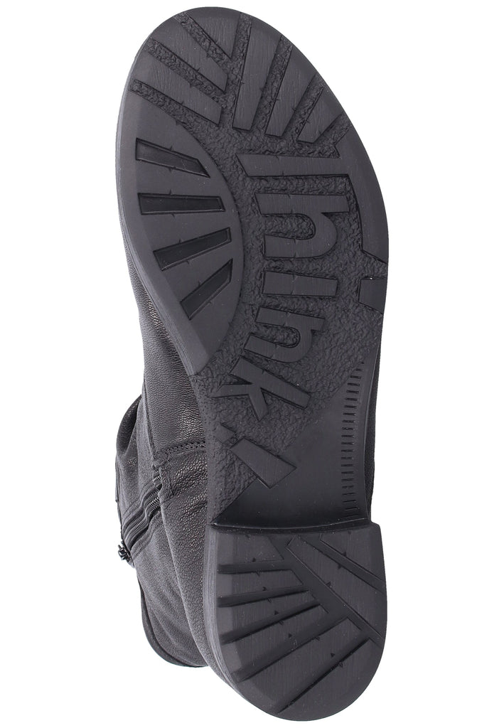 Think! Stiefelette Leder Schwarz Warmfutter - surf4shoes