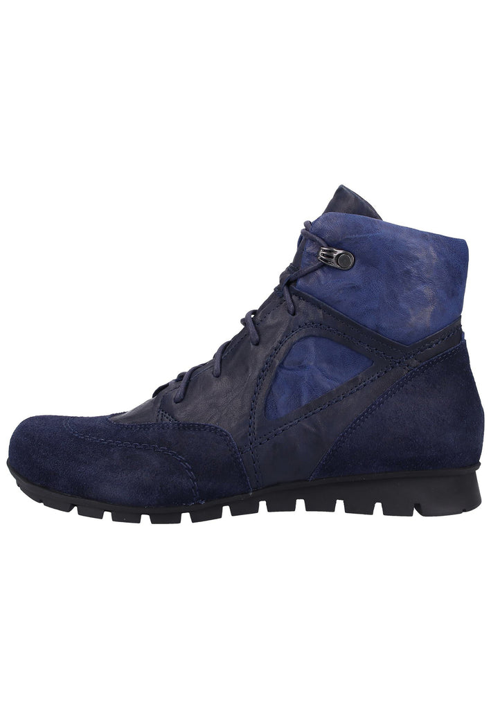 Think! Stiefelette Veloursleder Dunkelblau - surf4shoes
