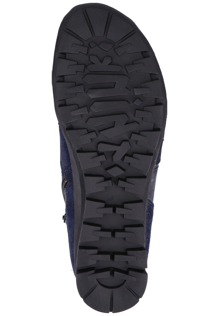 Think! Stiefelette Veloursleder Dunkelblau - surf4shoes