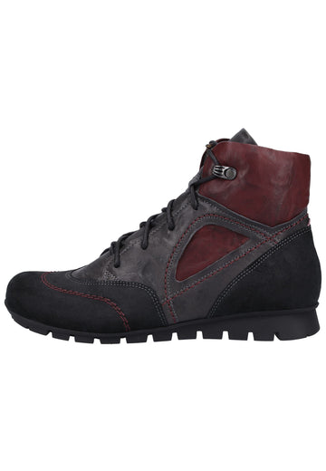 Think! Stiefelette Veloursleder Schwarz - surf4shoes