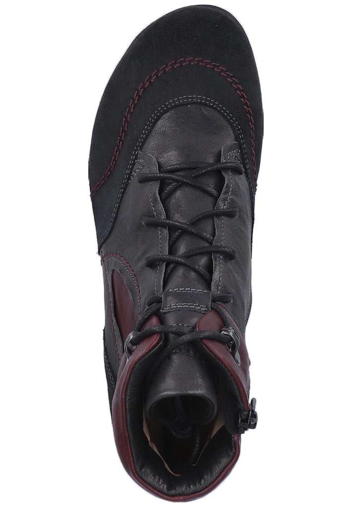 Think! Stiefelette Veloursleder Schwarz - surf4shoes