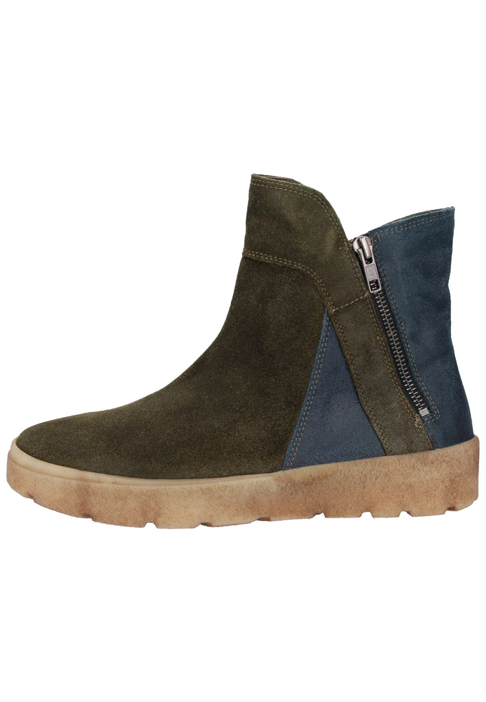 Think! Stiefelette Veloursleder Grün - surf4shoes