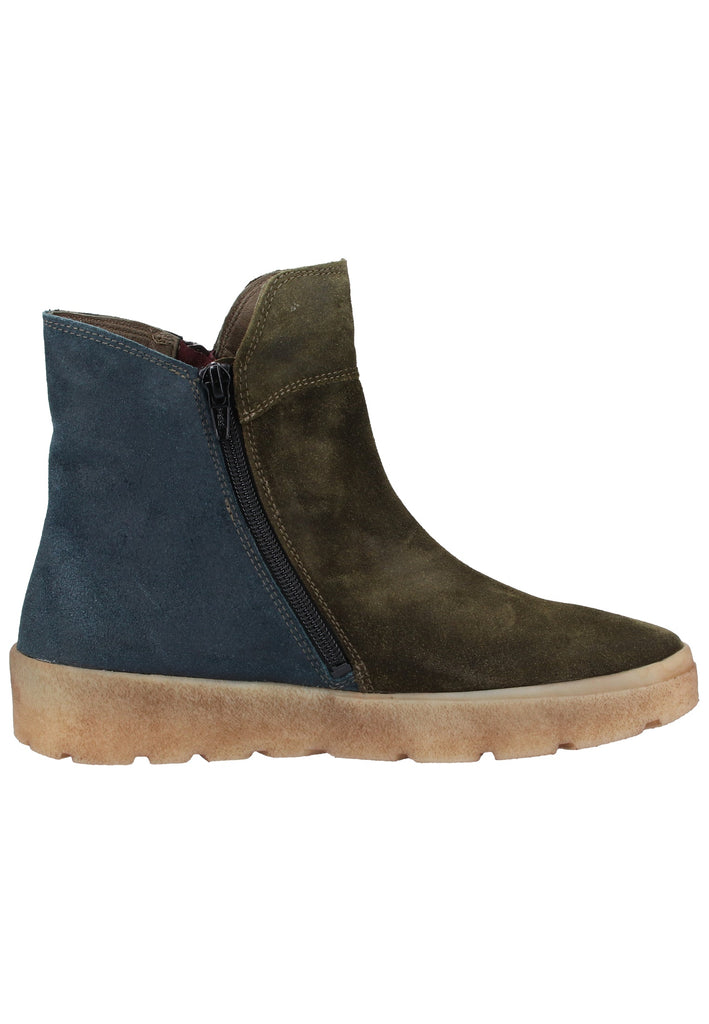 Think! Stiefelette Veloursleder Grün - surf4shoes