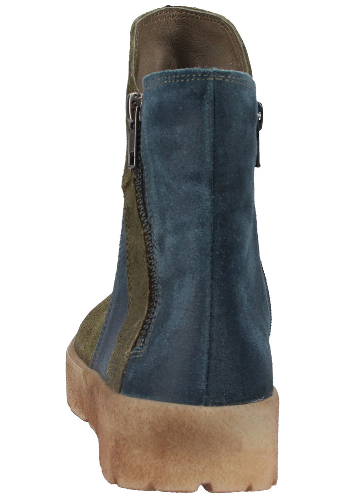 Think! Stiefelette Veloursleder Grün - surf4shoes